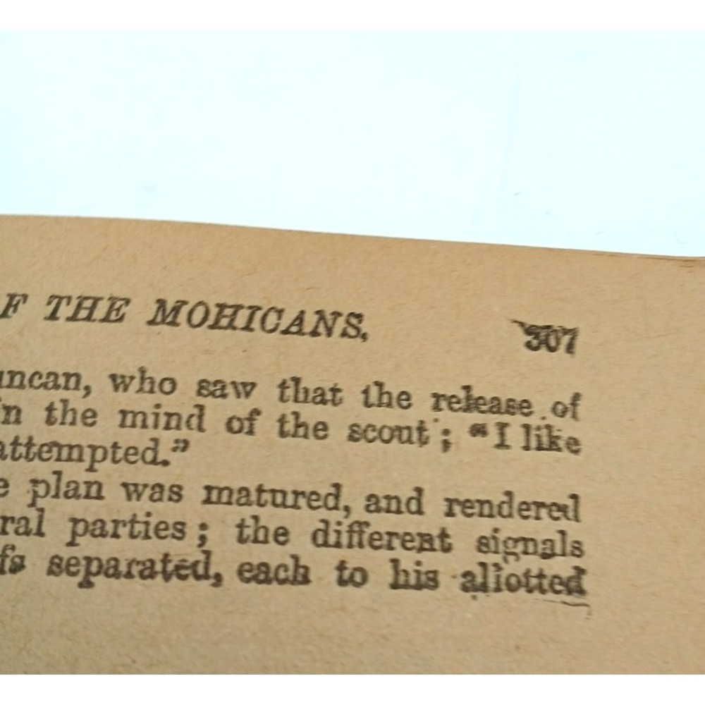 The Last of the Mohicans book by J.F. Cooper Vintage Federal Book Co N.Y Rare - Picture 7 of 10